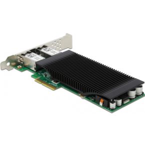 Delock 88500 PCI Express x4-kaart naar 2 x RJ45 Gigabit LAN PoE+ i350