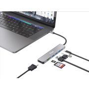 Equip-133494-laptop-dock-poortreplicator-Bedraad-USB-3-2-Gen-1-3-1-Gen-1-Type-C-Zilver