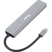 Equip-133494-laptop-dock-poortreplicator-Bedraad-USB-3-2-Gen-1-3-1-Gen-1-Type-C-Zilver