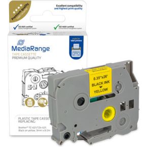 MediaRange MRBTZ621 labelprinter-tape Zwart op geel TZ/TZe