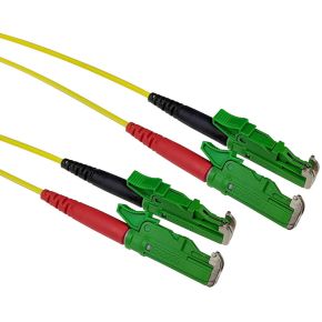 ACT 1 meter LSZH Singlemode 9/125 OS2 glasvezel patchkabel duplex met E2000/APC en E2000/APC connec