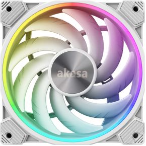 Akasa SOHO AR Computer behuizing Koelplaat/radiatoren 12 cm Transparant, Wit 1 stuk(s)