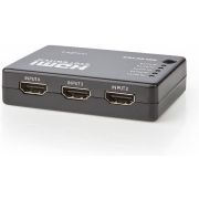 Nedis-HDMI-schakelaar-5-poorten-5x-HDMI-ingang-1x-HDMI-uitgang-1080p-ABS-antraciet-doos