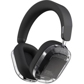 DEFUNC MONDO OVER Headset Draadloos Hoofdband Oproepen/muziek Bluetooth Zwart, Transparant