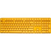 Ducky One 3 Yellow Gaming Tastatur RGB LED - MX-Silent-Red US USB toetsenbord