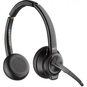 HP Savi 8220 Headset Bedraad en draadloos Hoofdband Kantoor/callcenter Bluetooth Zwart