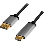 LogiLink-CDA0107-video-kabel-adapter-2-m-DisplayPort-HDMI-Zwart-Grijs