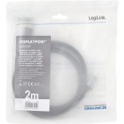 LogiLink-CDA0107-video-kabel-adapter-2-m-DisplayPort-HDMI-Zwart-Grijs