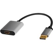 LogiLink-CDA0108-video-kabel-adapter-0-15-m-DisplayPort-HDMI-Zwart-Grijs