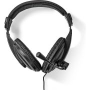 Nedis-PC-Headset-Over-Ear-Stereo-1x-3-5-mm-2x-3-5-mm-Inklapbare-Microfoon-Zwart