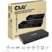CLUB3D-DisplayPort-HDMI-KVM-Switch-Dock-4K60Hz-For-USB-Type-C-inputs