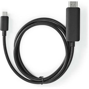 Nedis USB-C Adapter | USB 3.2 Gen 1 | USB-C Male | HDMI Connector | 4K@60Hz | 2.00 m | Rond | Vernikkel