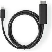 Nedis USB-C Adapter | USB 3.2 Gen 1 | USB-C Male | HDMI Connector | 4K@60Hz | 2.00 m | Rond | Vernikkel