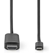 Nedis-USB-C-Adapter-USB-3-2-Gen-1-USB-C-Male-HDMI-Connector-4K-60Hz-2-00-m-Rond-Vernikkel