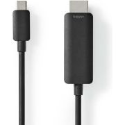 Nedis-USB-C-Adapter-USB-3-2-Gen-1-USB-C-Male-HDMI-Connector-4K-60Hz-2-00-m-Rond-Vernikkel