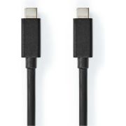 Nedis-USB-Kabel-USB-3-2-Gen-2x2-USB-C-Male-USB-C-Male-100-W-4K-60Hz-20-Gbps-Vernikkeld-1