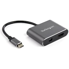 StarTech.com CDP2HDMDP grafische adapter 4K HDMI/Minidisplayport in USB C out grijs
