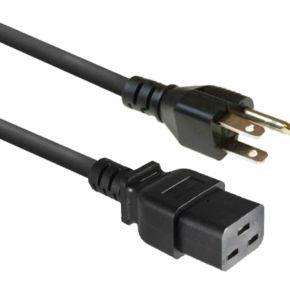 ACT Netsnoer USA connector - C19 zwart 1.8 m