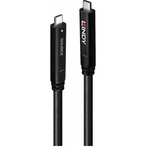 Lindy 43393 USB-kabel 8 m USB 3.2 Gen 1 (3.1 Gen 1) USB C Zwart