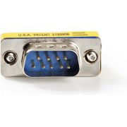 Nedis Seriële Adapter | Adapter | D-SUB 9-Pins Male | D-SUB 9-Pins Male | Vernikkeld | Metaal | Doos
