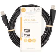 Nedis-USB-Kabel-USB-2-0-USB-A-Male-USB-A-Male-480-Mbps-Vernikkeld-3-00-m-Rond-PVC-Zwart