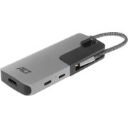 ACT-USB-C-naar-HDMI-female-multiport-adapter-met-PD-Pass-Through-60W-4K-USB-A-USB-C-kaartlezer