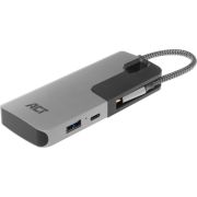 ACT-USB-C-Hub-met-3x-USB-A-Kaartlezer-USB-C-PD-Pass-Through-60W