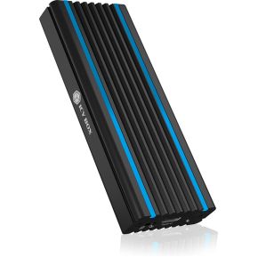 ICY BOX IB-1824ML-C31 M.2 SDD-behuizing Zwart