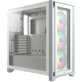 Corsair iCUE 4000X RGB Tempered Glass White