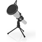 Nedis-Microfoon-Tafelstatief-Pop-filter-Zwart