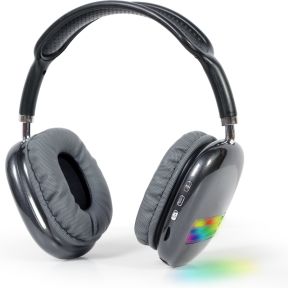 Gembird BHP-LED-02-BK hoofdtelefoon/headset Draadloos Hoofdband Oproepen/muziek Bluetooth Zwart, Gri
