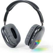 Gembird BHP-LED-02-BK hoofdtelefoon/headset Draadloos Hoofdband Oproepen/muziek Bluetooth Zwart, Gri