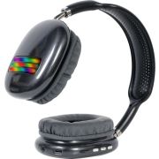 Gembird-BHP-LED-02-BK-hoofdtelefoon-headset-Draadloos-Hoofdband-Oproepen-muziek-Bluetooth-Zwart-Gri