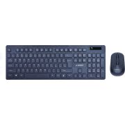 Gembird KBS-WCH-03 RF draadloos + USB Engels Blauw toetsenbord en muis