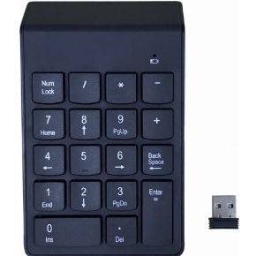Gembird KPD-W-02 numeriek toetsenbord Notebook/pc Bluetooth Zwart