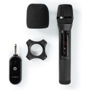 Nedis-Draadloze-microfoon-20-kanalen-1-microfoon-10-uur-gebruikstijd-Ontvanger-Zwart