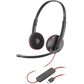 POLY Blackwire 3220 stereo USB-C-headset + USB-C/A-adapter (bulk)