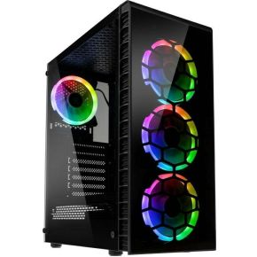 Kolink Observatory Lite RGB Tempered Glass Mid Tower Case - Black Midi Tower
