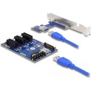 DeLOCK 41442 interfacekaart/-adapter Intern PCIe, SATA, USB 3.2 Gen 1 (3.1 Gen 1)