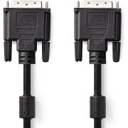 Nedis DVI-kabel | DVI-D 24+1-pins male | DVI-D 24+1-pins male | 3,0 m | Zwart