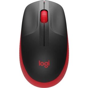 Logitech M190 Zwart/Rood Draadloze Muis