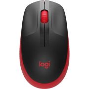 Logitech M190 Zwart/Rood Draadloze Muis