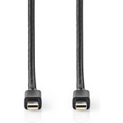 Nedis-Mini-DisplayPort-Mini-DisplayPort-Kabel-Mini-DisplayPort-Male-Mini-DisplayPort-Male-2-0-m-