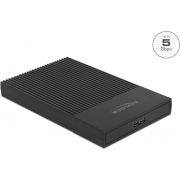 DeLOCK 42011 behuizing voor opslagstations HDD-/SSD-behuizing Zwart 2.5"