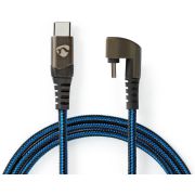 Nedis USB 2.0-kabel | Type-C Male naar Type-C Male | 180°-aansluiting voor gaming | 1,0 m | rond |