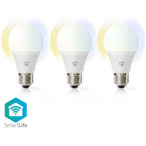 Wi-Fi smart LED-lampen | Warm- tot Koud-Wit | E27 | 3-Pack