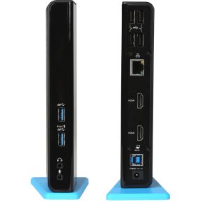 I-tec U3DUALHDMIDOCK notebook dock & poortreplicator Bedraad USB 3.2 Gen 1 (3.1 Gen 1) Type-A Zwart