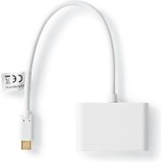 Nedis-USB-C-3-0-Adapter-USB-C-Male-2x-USB-A-Male-0-2-m