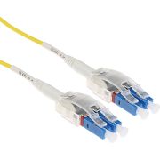 ACT 15 meter Singlemode 9/125 OS2 Polarity Twist patchkabel met LC connectoren