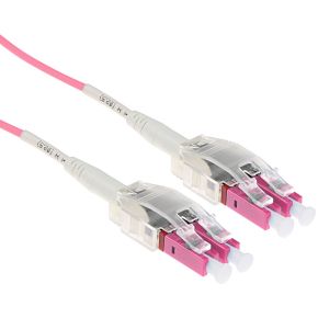 ACT 1 meter Multimode 50/125 OM4 Polarity Twist patchkabel met LC connectoren